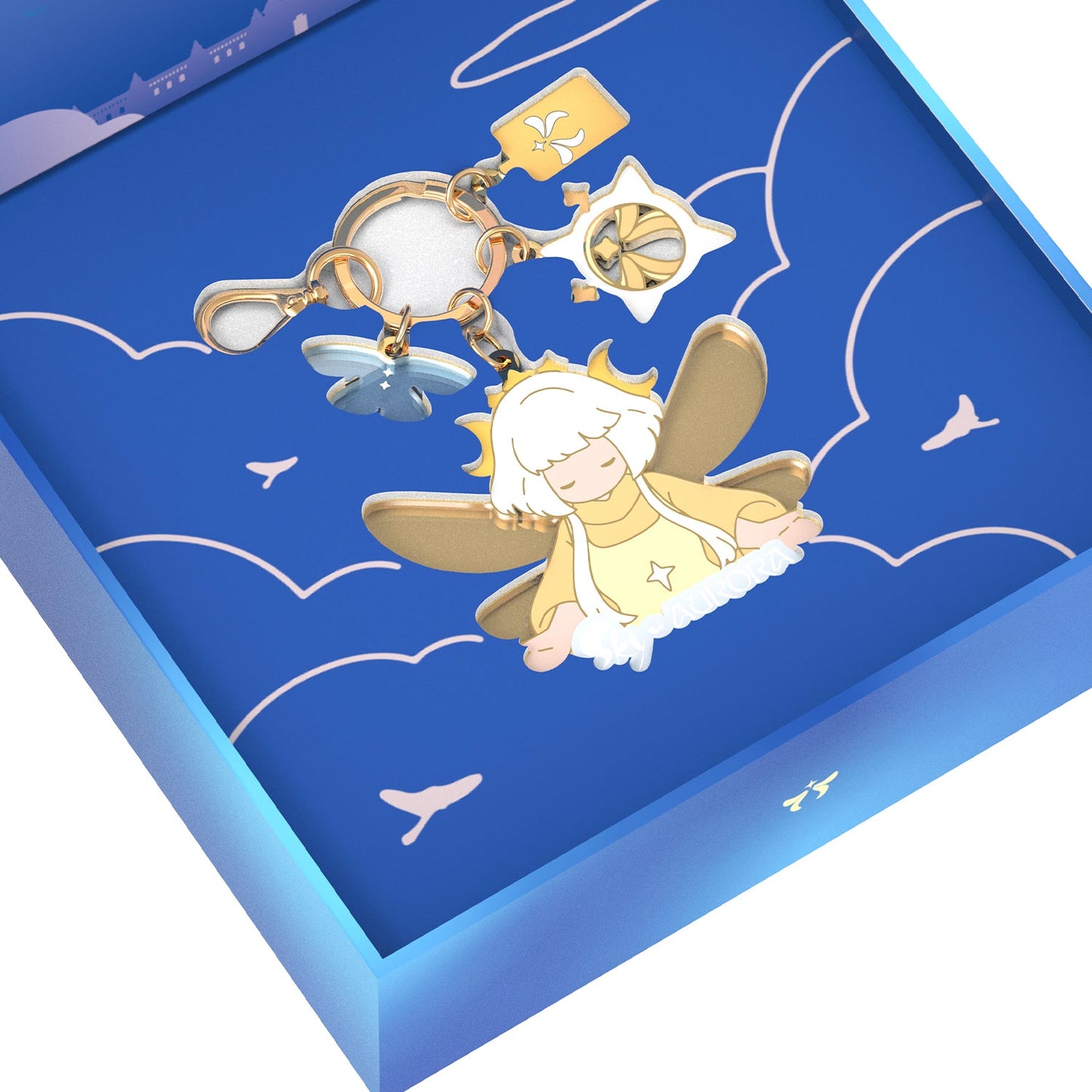 Sky × AURORA 钥匙扣