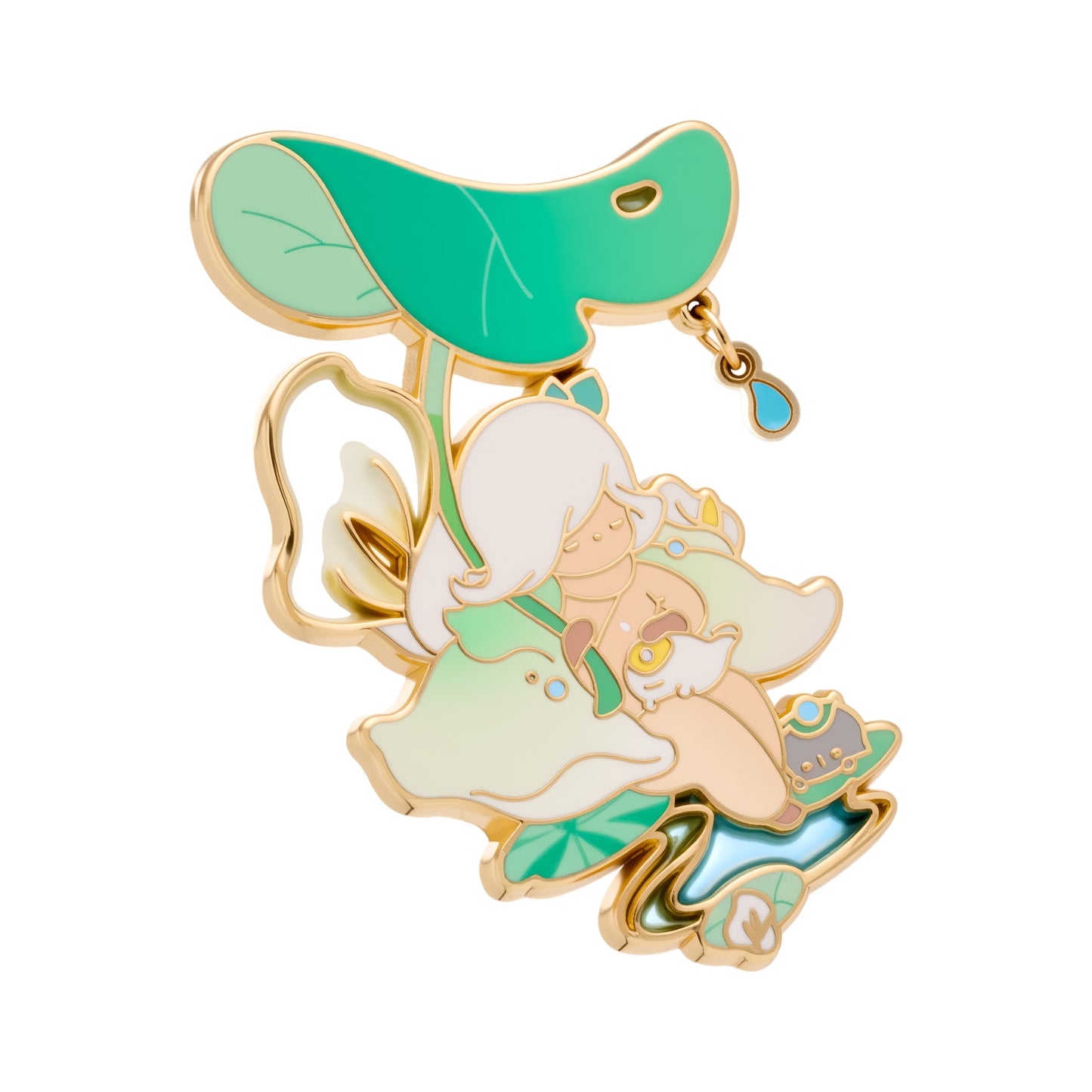 马蹄莲花憩徽章