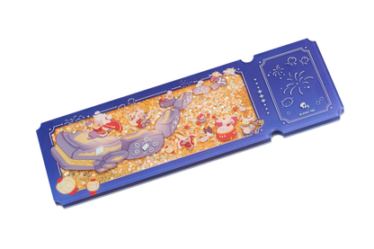 亚克力流沙票根 - 共迎新禧