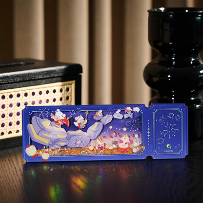 亚克力流沙票根 - 共迎新禧