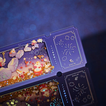 亚克力流沙票根 - 共迎新禧