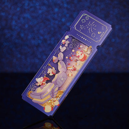 亚克力流沙票根 - 共迎新禧