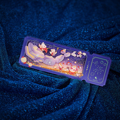 亚克力流沙票根 - 共迎新禧