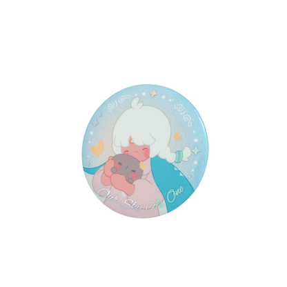 Sky纽扣徽章 - 贴贴