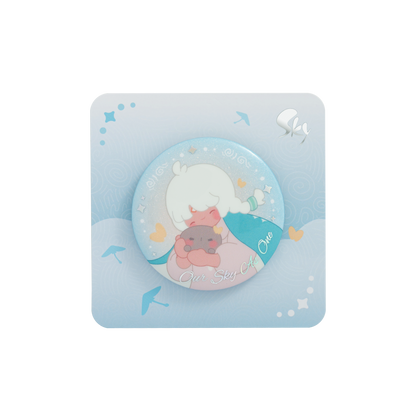 Sky纽扣徽章 - 贴贴