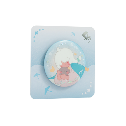 Sky纽扣徽章 - 贴贴