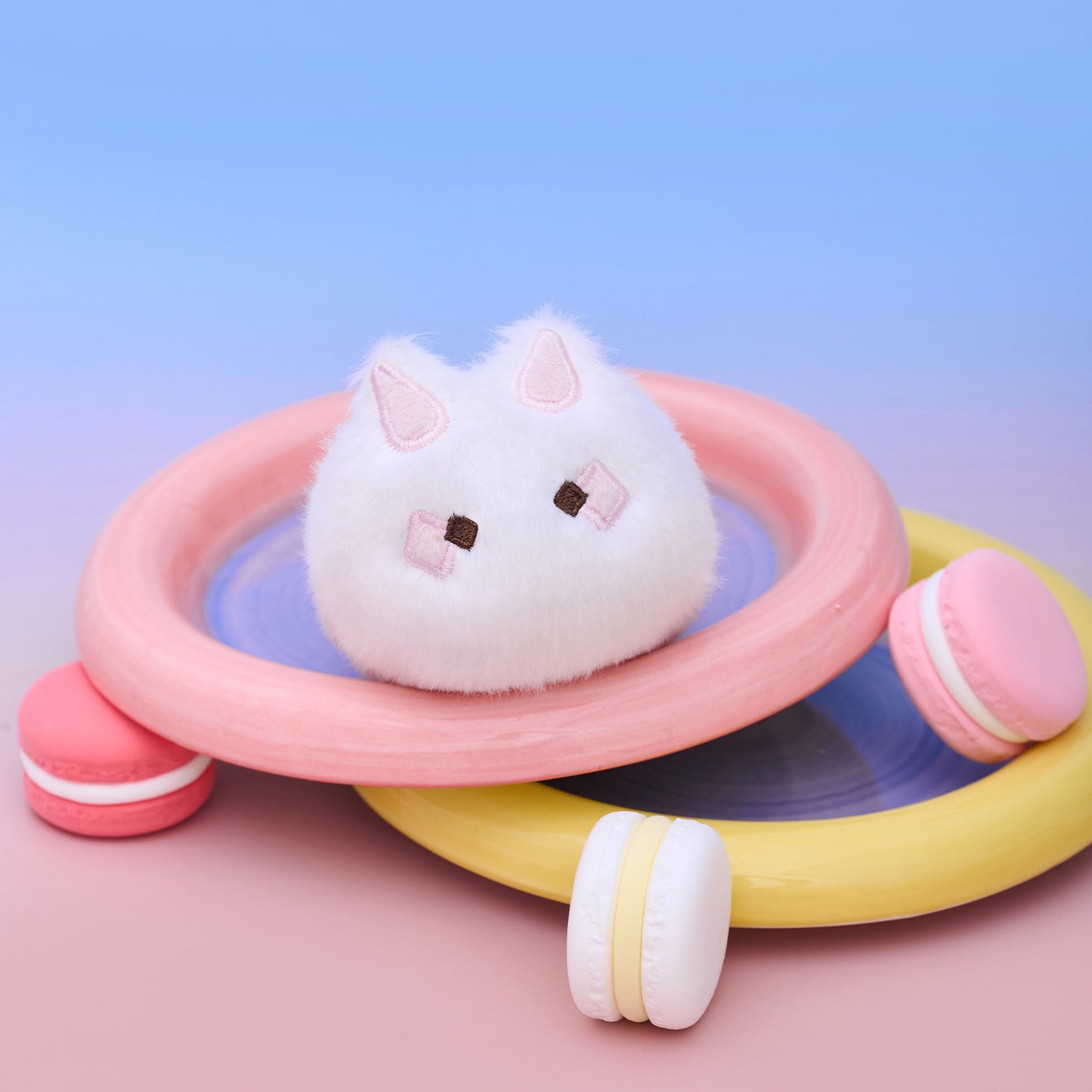 兔子毛绒钥匙扣挂饰