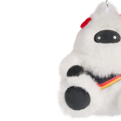 熊抱雪人毛绒钥匙扣挂饰