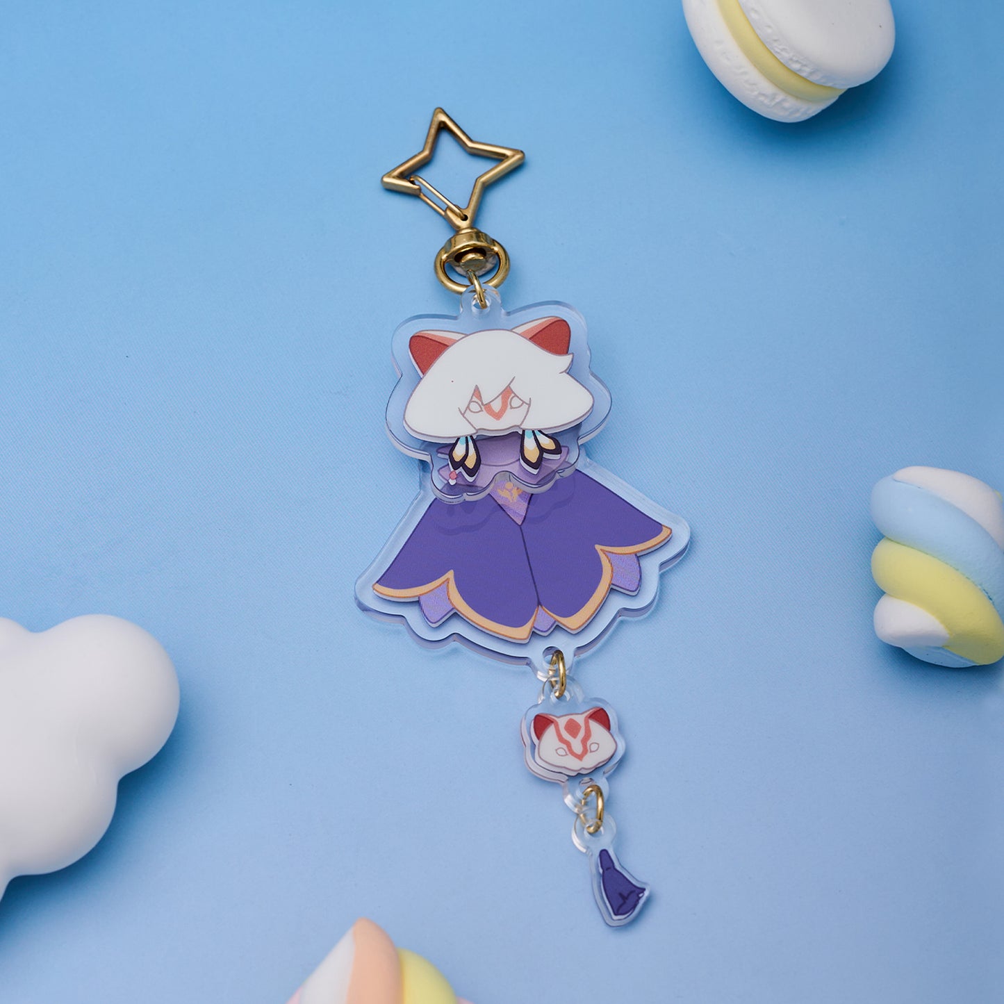 光遇亚克力可晃钥匙扣 - 鼬鼠面具