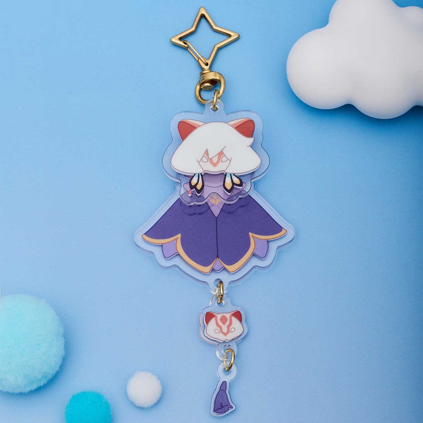 光遇亚克力可晃钥匙扣 - 鼬鼠面具