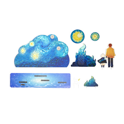 光遇可旋转亚克力立牌夹 - 星空